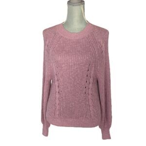 American Eagle Outfitters Dusty Rose Knit Sweater Size XS